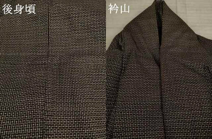 平和屋着物●男性　本場大島紬　100亀甲　総詰め　キングサイズ　正絹　逸品　AAAY4756ck