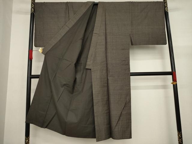 平和屋着物●男性　本場大島紬　100亀甲　総詰め　キングサイズ　正絹　逸品　AAAY4756ck
