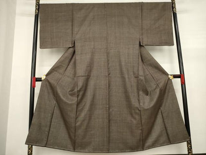 平和屋着物●男性　本場大島紬　120亀甲　総詰め　正絹　逸品　未使用　AAAY4762ck