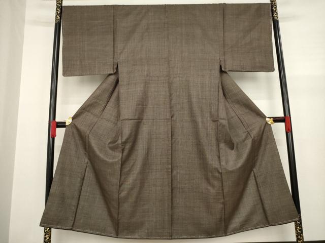 平和屋着物●男性　本場大島紬　120亀甲　総詰め　正絹　逸品　未使用　AAAY4762ck