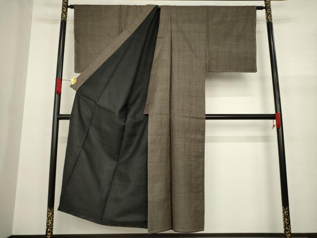 平和屋着物●男性　本場大島紬　120亀甲　総詰め　正絹　逸品　未使用　AAAY4762ck