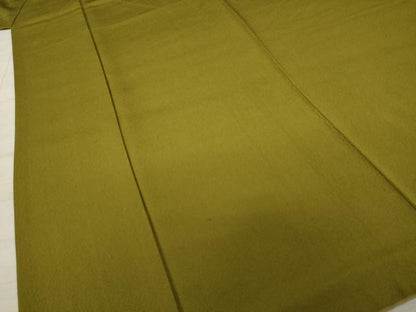 平和屋着物●染色作家　斉藤三才　色無地　梅幸茶色　正絹　逸品　AAAY4781ck