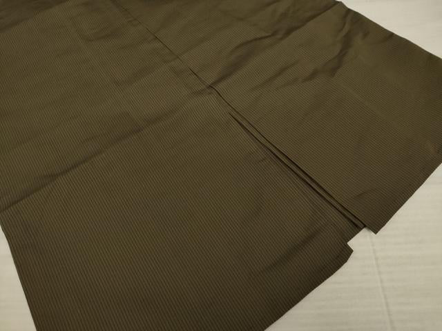 平和屋着物●男性　馬乗り袴　本場神代仙台平　縞　正絹　逸品　AAAY4800ck