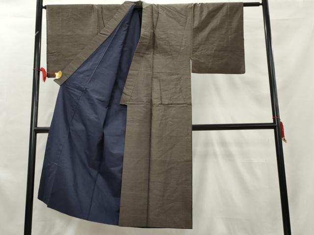 平和屋着物■男性 本場大島紬 亀甲絣 正絹 逸品 AAAY5433cs