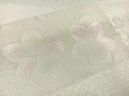 平和屋着物●長襦袢　無双仕立て　桜地紋　暈し染め　正絹　逸品　未使用　AABF6970ph