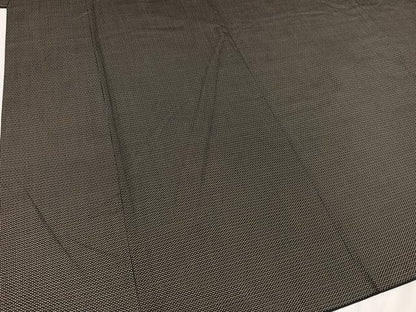 平和屋着物●男性 お召 アンサンブル 亀甲柄 正絹 逸品 AAAY5617ph