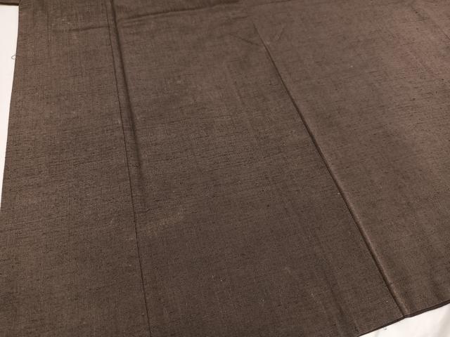 平和屋着物●男性　紬　アンサンブル　赤墨色　正絹　逸品　AAAY5636ph
