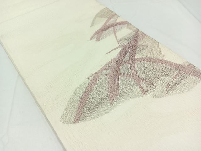 平和屋着物＊夏物　太鼓柄袋帯　芝文　銀糸　正絹　逸品　AAAY5852jh
