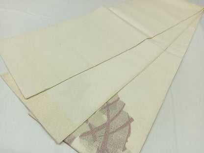 平和屋着物＊夏物　太鼓柄袋帯　芝文　銀糸　正絹　逸品　AAAY5852jh