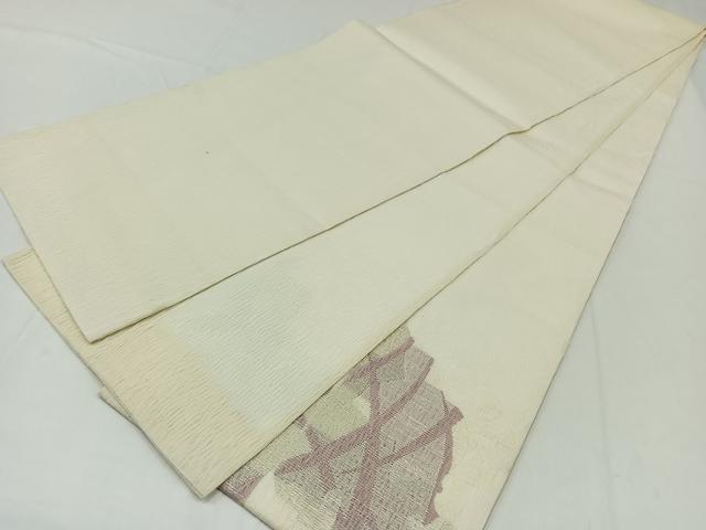 平和屋着物＊夏物　太鼓柄袋帯　芝文　銀糸　正絹　逸品　AAAY5852jh