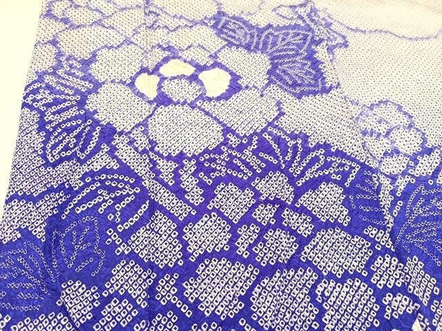 平和屋着物●豪華振袖　総絞り　草花文　正絹　逸品　AAAY5925ph