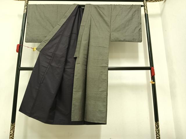 平和屋着物●男性 本場大島紬 アンサンブル 総詰め 正絹 逸品 AAAY5931ph