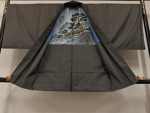 平和屋着物●男性 本場大島紬 アンサンブル 総詰め 正絹 逸品 AAAY5931ph