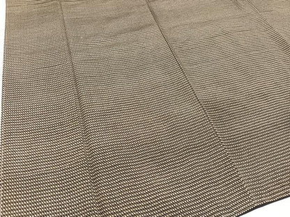 平和屋着物●男性 小紋 幾何学柄 正絹 逸品 未使用 AAAY5943ph