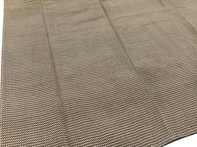 平和屋着物●男性 小紋 幾何学柄 正絹 逸品 未使用 AAAY5943ph