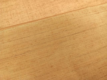 平和屋着物●上質な紬 色無地 赤香色 正絹 逸品 AAAY5947ph