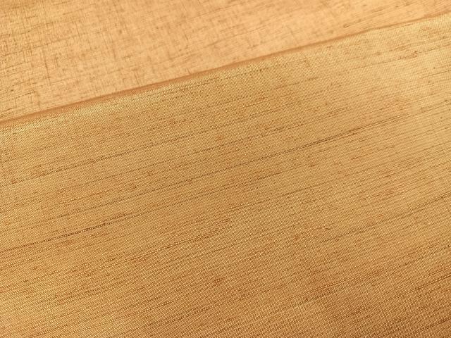 平和屋着物●上質な紬 色無地 赤香色 正絹 逸品 AAAY5947ph