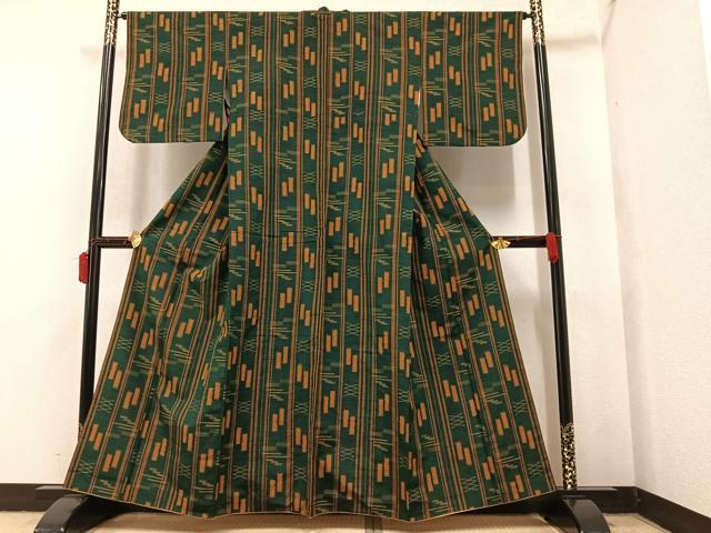 平和屋着物●上質な紬　間道　正絹　逸品　AAAY5980ph