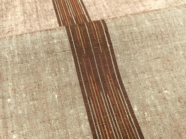 平和屋着物●上質な紬　間道　正絹　逸品　AAAY5981ph