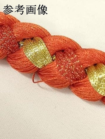 平和屋着物●和装小物 振袖用帯締め 装飾 ちりめん細工 あわじ玉 ビーズ 金糸 撚り房 逸品 未使用 AAAY6091ay