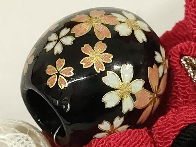 平和屋着物●和装小物 振袖用帯締め 装飾 つまみ細工 飾り玉 パール レース 金糸 撚り房 逸品 未使用 AAAY6099ay