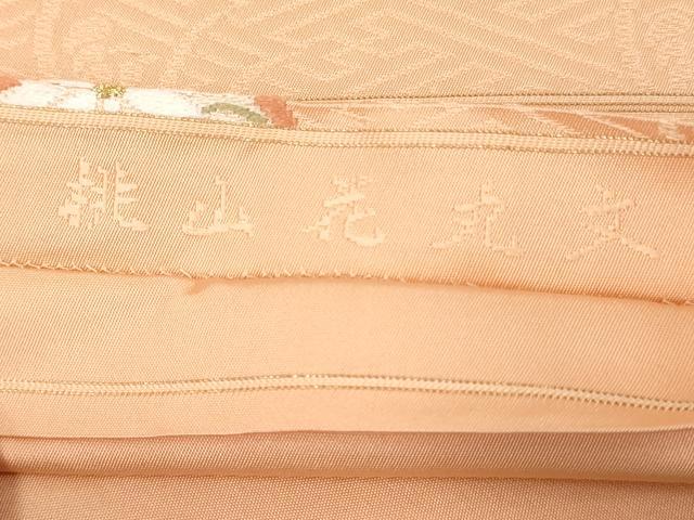 平和屋着物◎六通柄袋帯　唐織　桃山花丸文　金糸　正絹　逸品　AAAY6222sg
