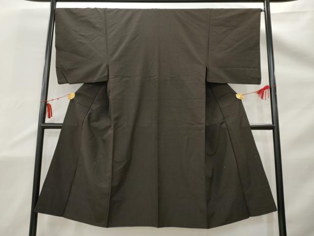 平和屋着物■男性　紬　格子　正絹　逸品　AAAY6251nf