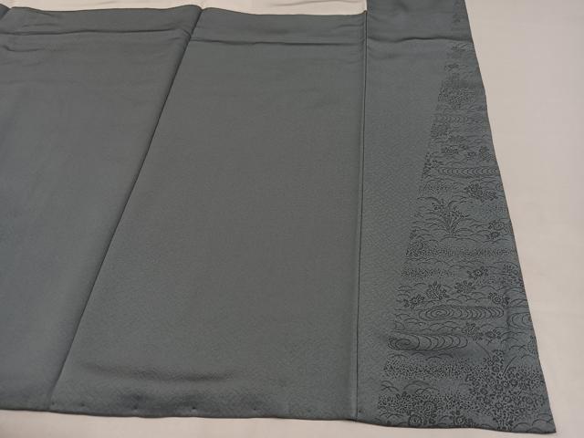 平和屋着物●訪問着 手描き 絞り 草花文 金銀彩 正絹 逸品 AAAY6287ph