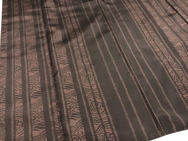 平和屋着物●本場染大島紬 立波間道 正絹 逸品 AAAY6294ph