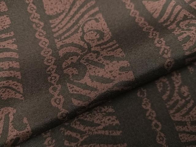 平和屋着物●本場染大島紬 立波間道 正絹 逸品 AAAY6294ph