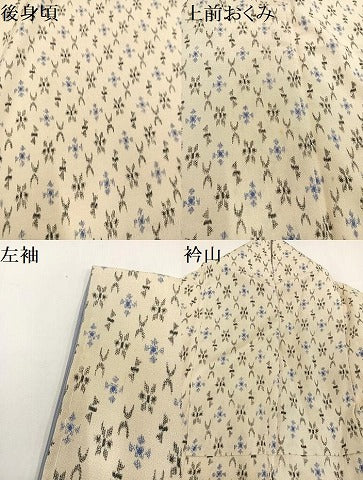 平和屋着物●お召　花間道　正絹　逸品　AAAY6296ph
