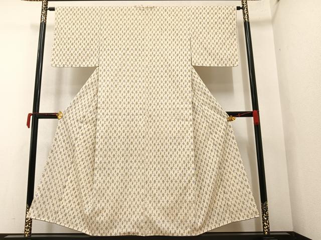 平和屋着物●お召　花間道　正絹　逸品　AAAY6296ph