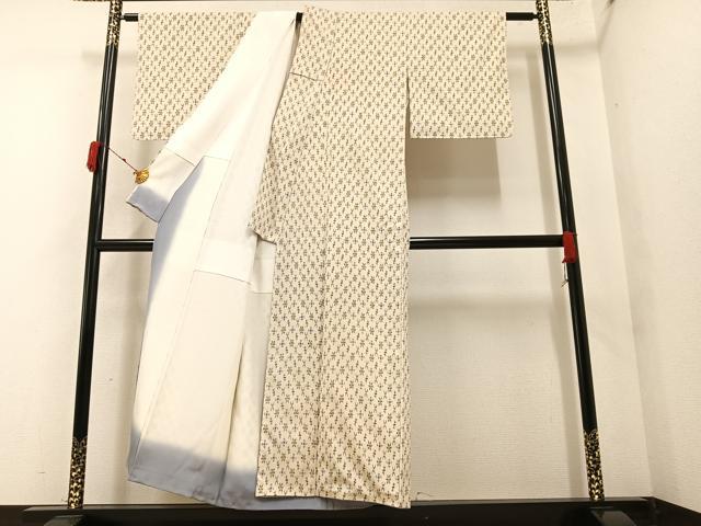 平和屋着物●お召　花間道　正絹　逸品　AAAY6296ph