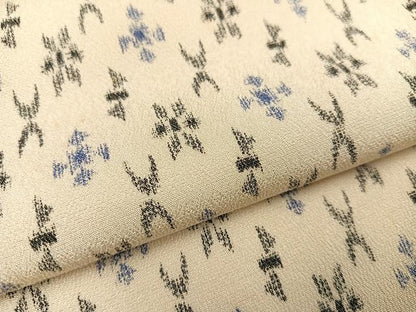 平和屋着物●お召　花間道　正絹　逸品　AAAY6296ph