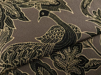 平和屋着物●友禅作家の巨匠　浅井青仁　訪問着　花鳥文　正絹　逸品　AAAY6337ph