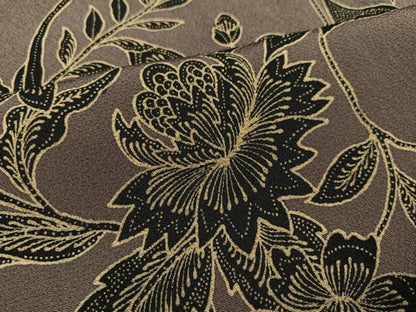 平和屋着物●友禅作家の巨匠　浅井青仁　訪問着　花鳥文　正絹　逸品　AAAY6337ph