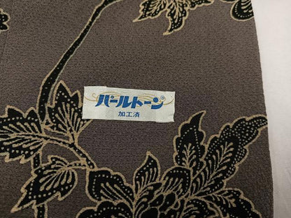 平和屋着物●友禅作家の巨匠　浅井青仁　訪問着　花鳥文　正絹　逸品　AAAY6337ph