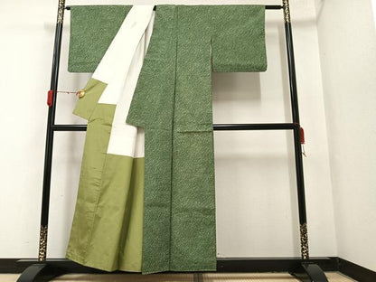 平和屋着物●本場染大島紬　霞文　正絹　逸品　AAAY6351ph