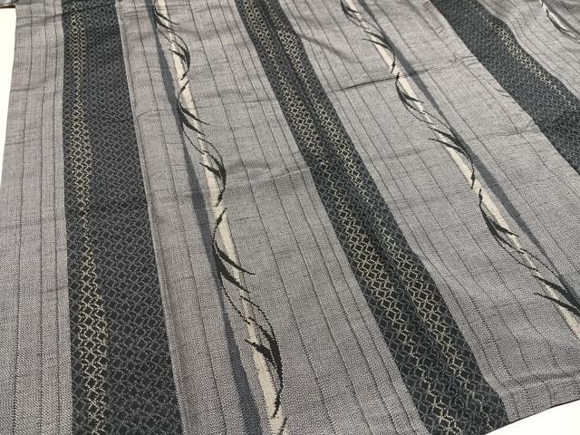 平和屋着物●上質な紬 群れ鳥間道 正絹 逸品 AAAY6353ph