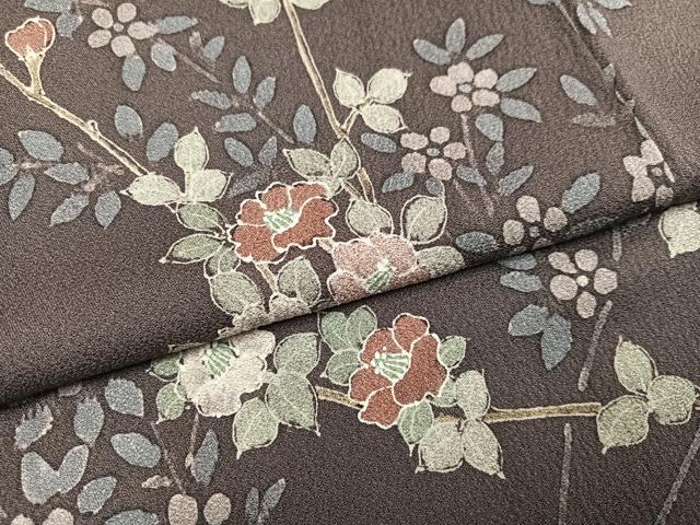 平和屋着物●訪問着 枝椿 正絹 逸品 AAAY6359ph
