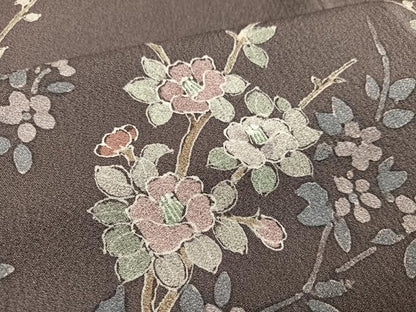 平和屋着物●訪問着 枝椿 正絹 逸品 AAAY6359ph