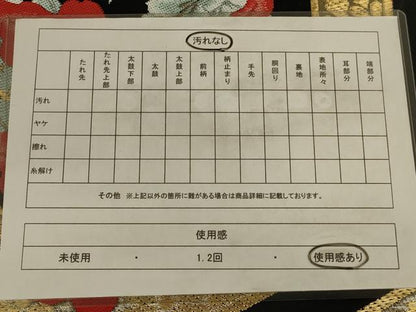 平和屋着物◎六通柄袋帯　亀甲花文　黒地　金銀糸　正絹　逸品　AAAY6365ou