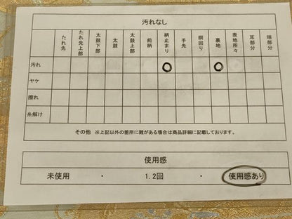 平和屋着物◎六通柄袋帯　鳳凰花文　金銀糸　正絹　逸品　AAAY6370ou