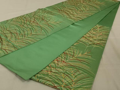 平和屋着物◎六通柄袋帯　唐織　薄　金糸　正絹　逸品　AAAY6383ou