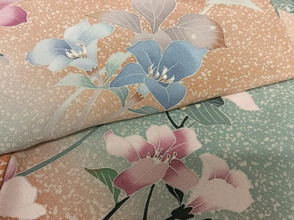 平和屋着物●訪問着 友禅 作家物 枝花文 暈し染め 正絹 逸品 未使用 AAAY6438zg