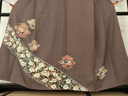 平和屋着物●訪問着 辻が花 絞り 松皮菱花文 正絹 逸品 AAAY6457zg