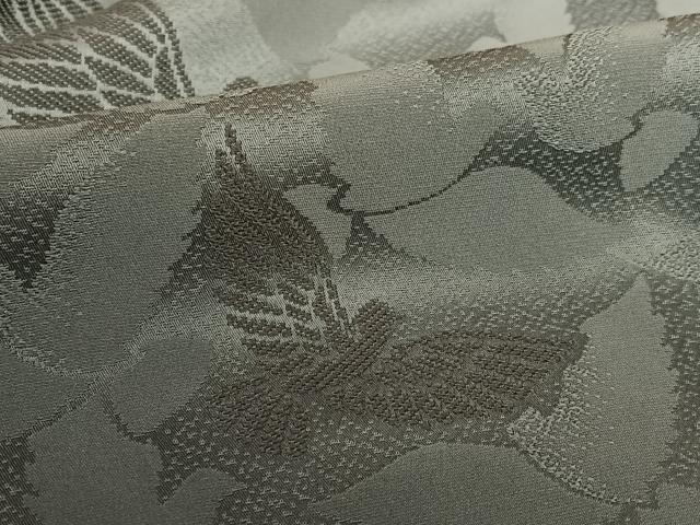 平和屋着物●染色作家　斉藤三才　訪問着　三才鳥地紋　藍墨茶色　暈し染め　正絹　逸品　AAAY6461zg