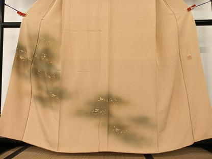平和屋着物●箔工芸作家 河村喜之助 訪問着 箔散らし 暈し染め 金彩 正絹 逸品 AAAY6462zg