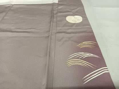 平和屋着物●訪問着 駒刺繍 色紙草花文 暈し染め 金彩 正絹 逸品 AAAY6496zg