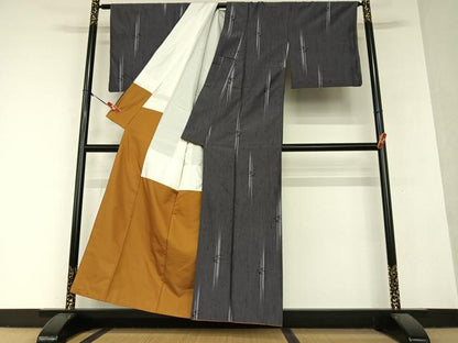 平和屋着物●訪問着　紬地　飛鳥文　正絹　逸品　AAAY6500zg